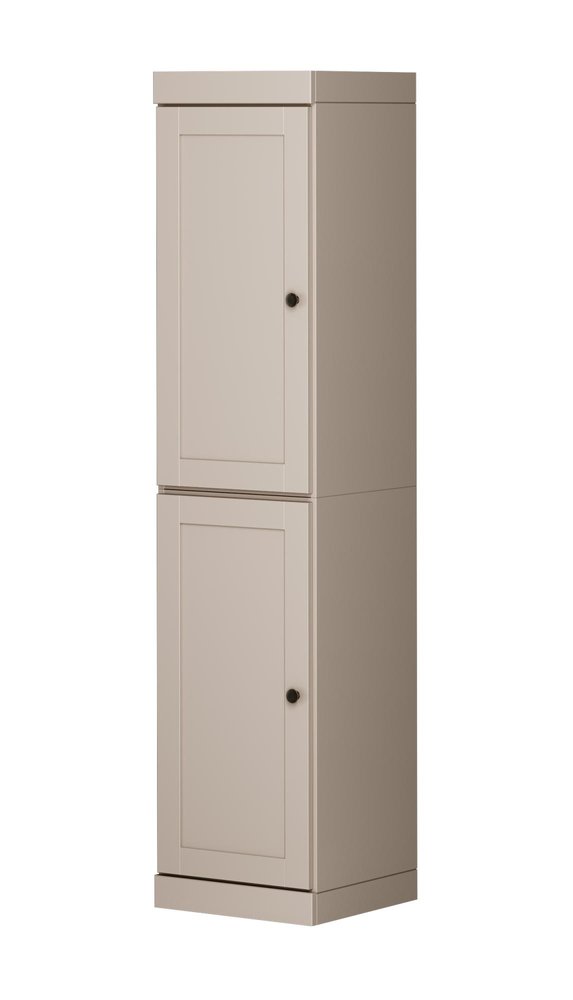 72" Beige Solid Wood Two Door Pantry Or Storage Closet HomeRoots