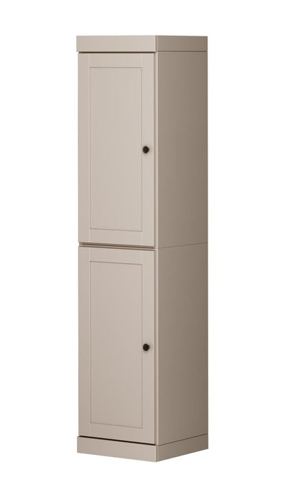 72" Beige Solid Wood Two Door Pantry Or Storage Closet HomeRoots