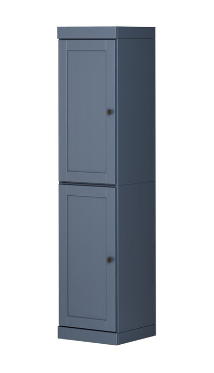 72" French Blue Solid Wood Two Door Pantry Or Storage Closet HomeRoots