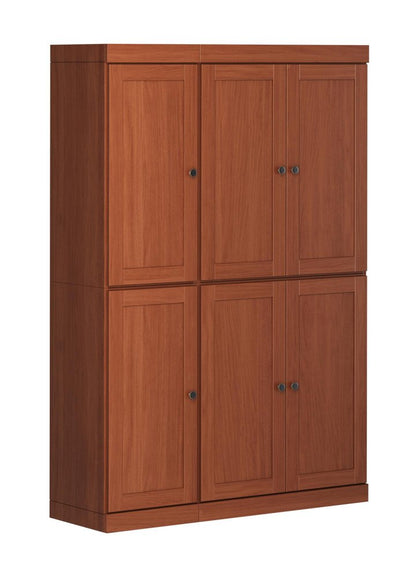 72" Coffee Solid Wood 8 Pantry Or Storage Closet HomeRoots
