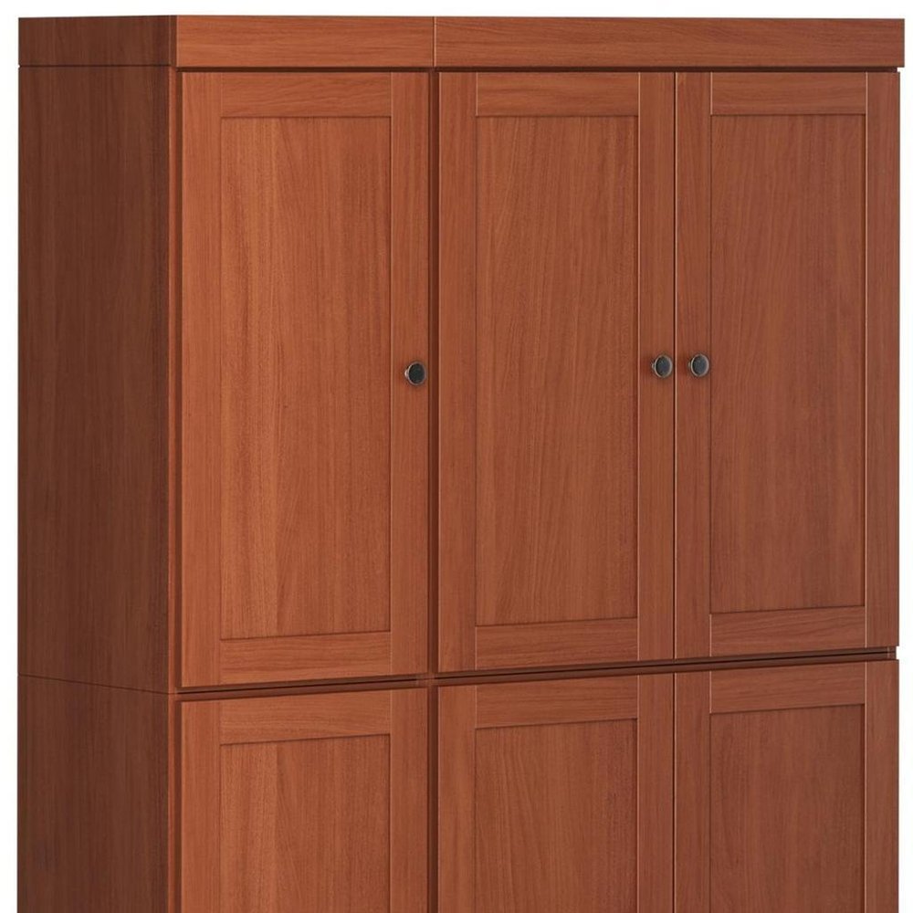72" Coffee Solid Wood 8 Pantry Or Storage Closet — view 4