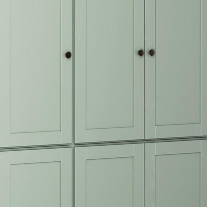 72" Sage Solid Wood 8 Pantry Or Storage Closet HomeRoots
