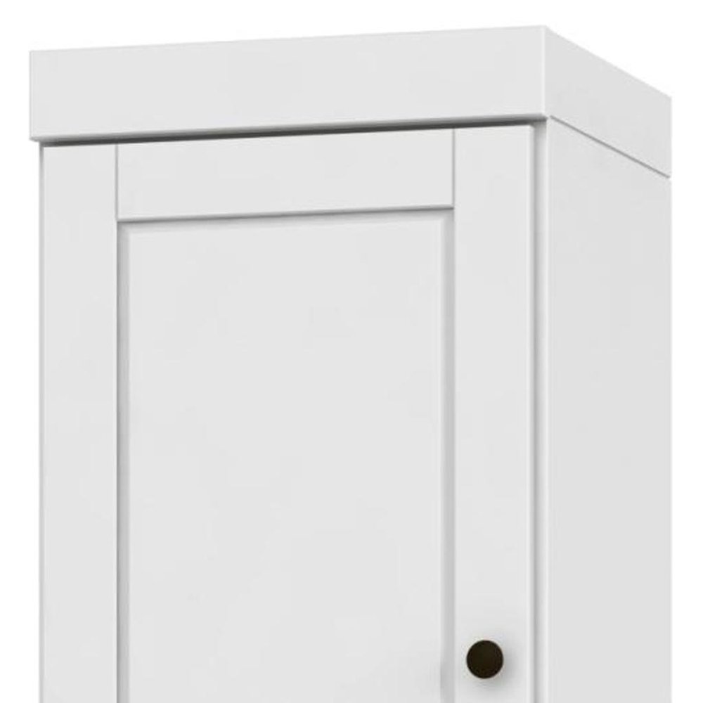 72" White Solid Wood Two Door Pantry Or Storage Closet HomeRoots
