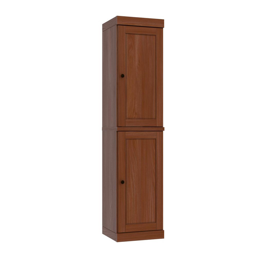 72" Coffee Solid Wood Two Door Pantry Or Storage Closet — view 2