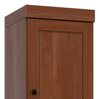 72" Coffee Solid Wood Two Door Pantry Or Storage Closet HomeRoots