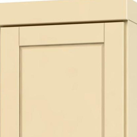 72" Yellow Solid Wood Two Door Pantry Or Storage Closet HomeRoots