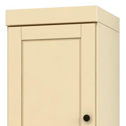 72" Yellow Solid Wood Two Door Pantry Or Storage Closet HomeRoots
