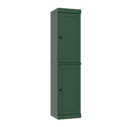 72" Green Solid Wood Two Door Pantry Or Storage Closet HomeRoots