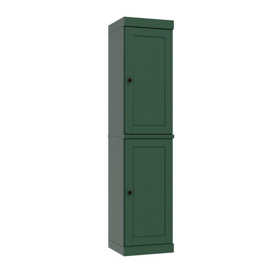 72" Green Solid Wood Two Door Pantry Or Storage Closet HomeRoots