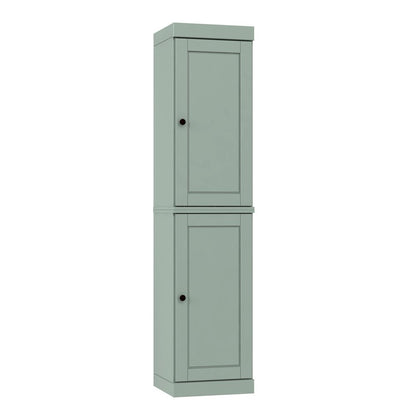 72" Sage Solid Wood Two Door Pantry Or Storage Closet