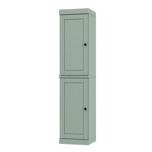 72" Sage Solid Wood Two Door Pantry Or Storage Closet HomeRoots