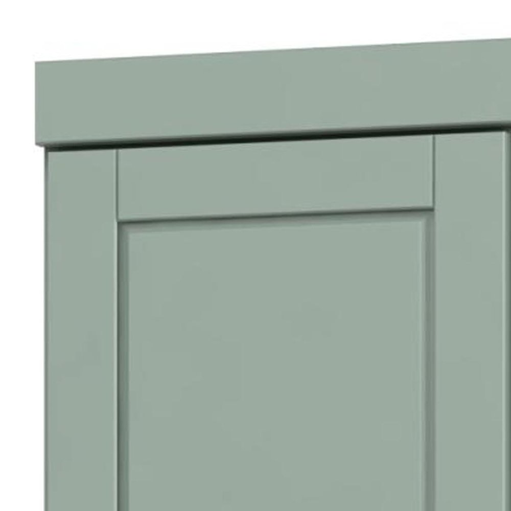 72" Sage Solid Wood Two Door Pantry Or Storage Closet HomeRoots