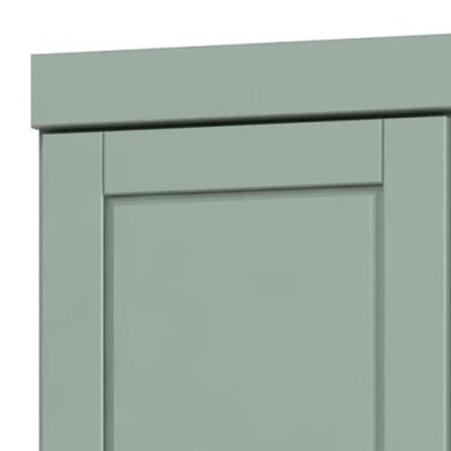 72" Sage Solid Wood Two Door Pantry Or Storage Closet HomeRoots