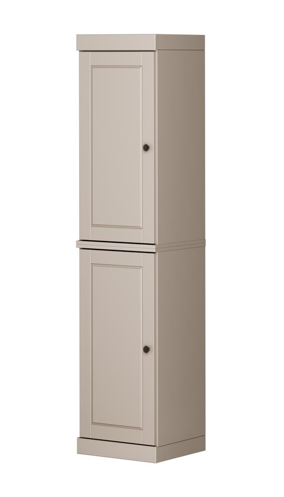 72" Beige Solid Wood Two Door Pantry Or Storage Closet HomeRoots