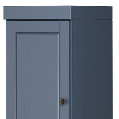72" French Blue Solid Wood Two Door Pantry Or Storage Closet HomeRoots