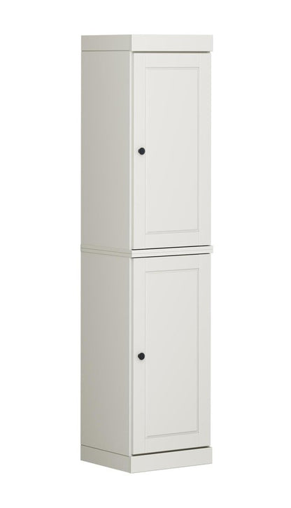 72" Off White Solid Wood Two Door Pantry Or Storage Closet HomeRoots