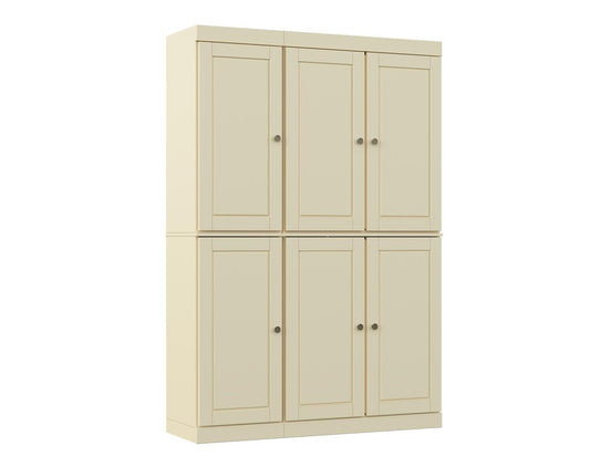 72" Yellow Solid Wood 8 Pantry Or Storage Closet HomeRoots