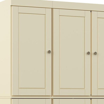 72" Yellow Solid Wood 8 Pantry Or Storage Closet HomeRoots