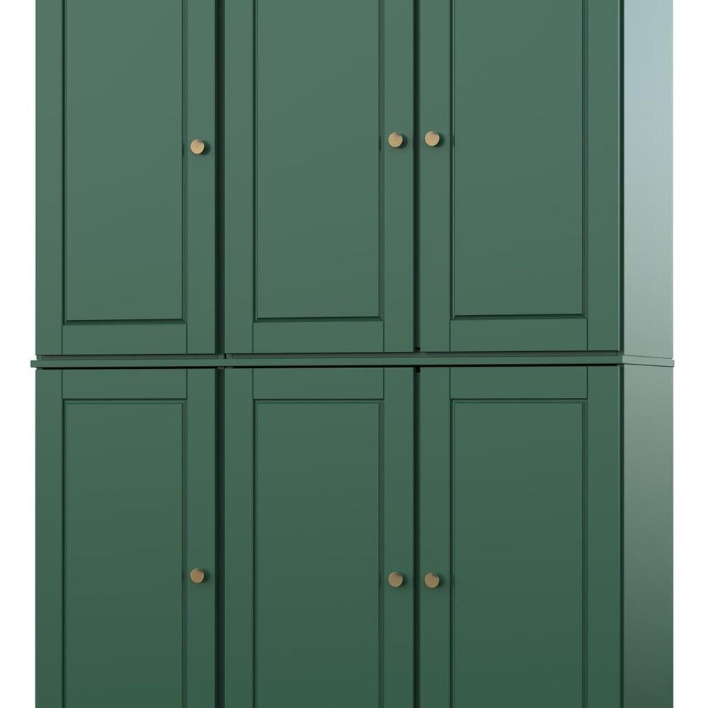 72" Green Solid Wood 8 Pantry Or Storage Closet — view 5