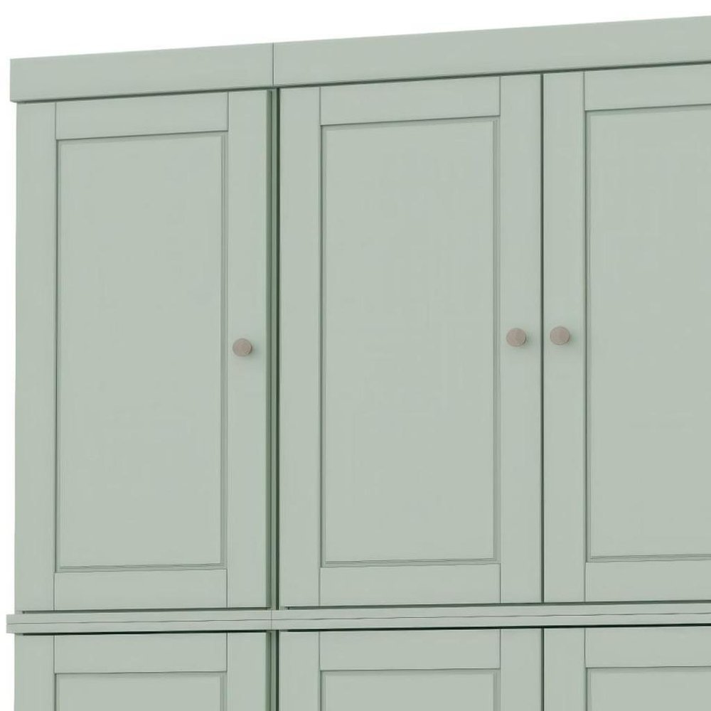 72" Sage Solid Wood 8 Pantry Or Storage Closet HomeRoots