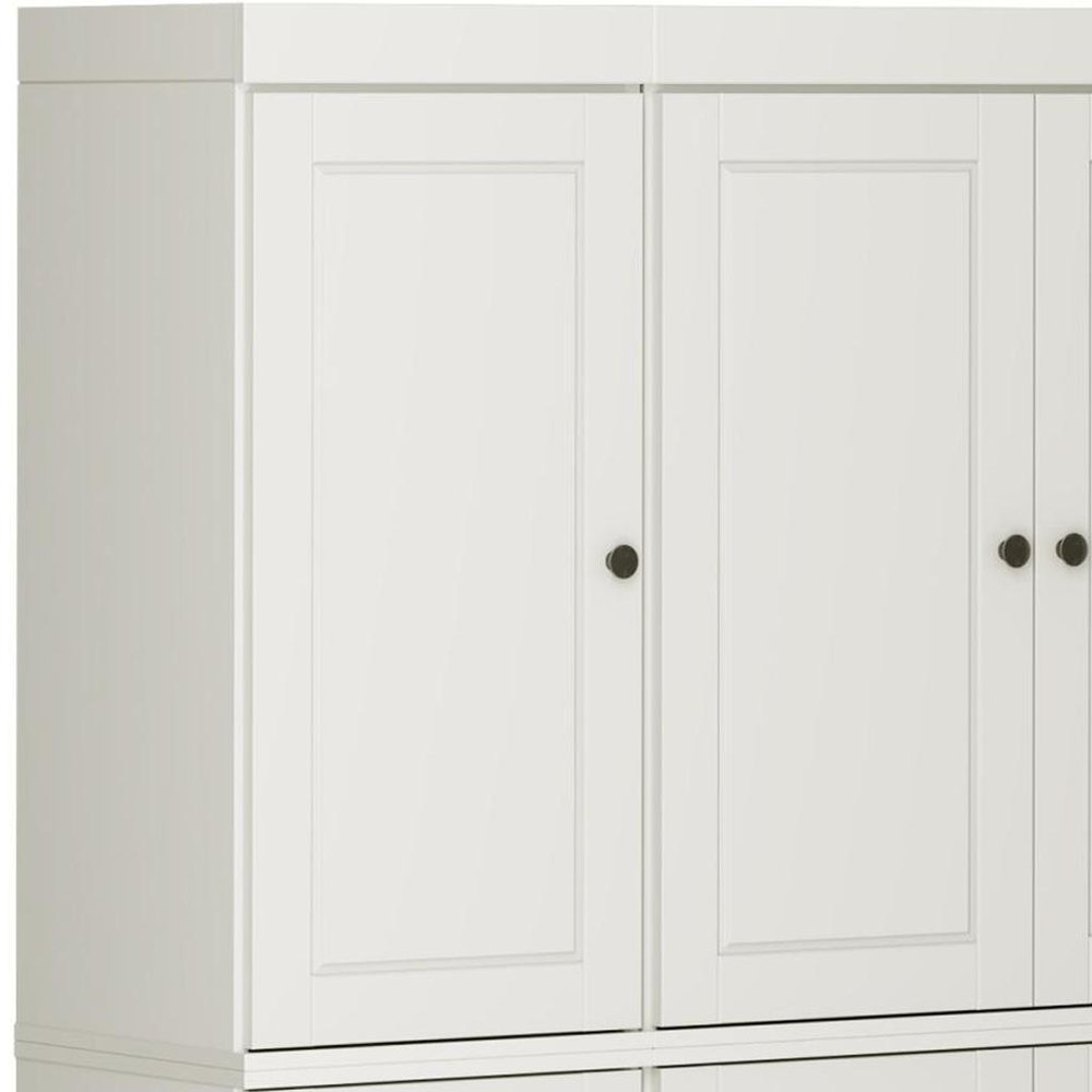 72" Off White Solid Wood 8 Pantry Or Storage Closet — view 3
