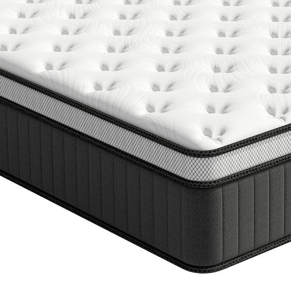 12" Queen Memory Foam Medium Euro Top Hybrid Mattress HomeRoots