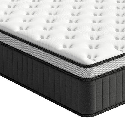 12" Queen Memory Foam Medium Euro Top Hybrid Mattress HomeRoots