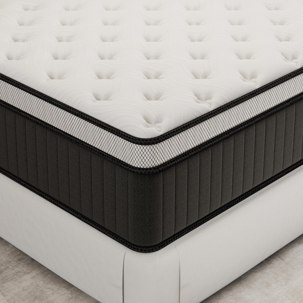 12" Queen Memory Foam Medium Euro Top Hybrid Mattress — view 12