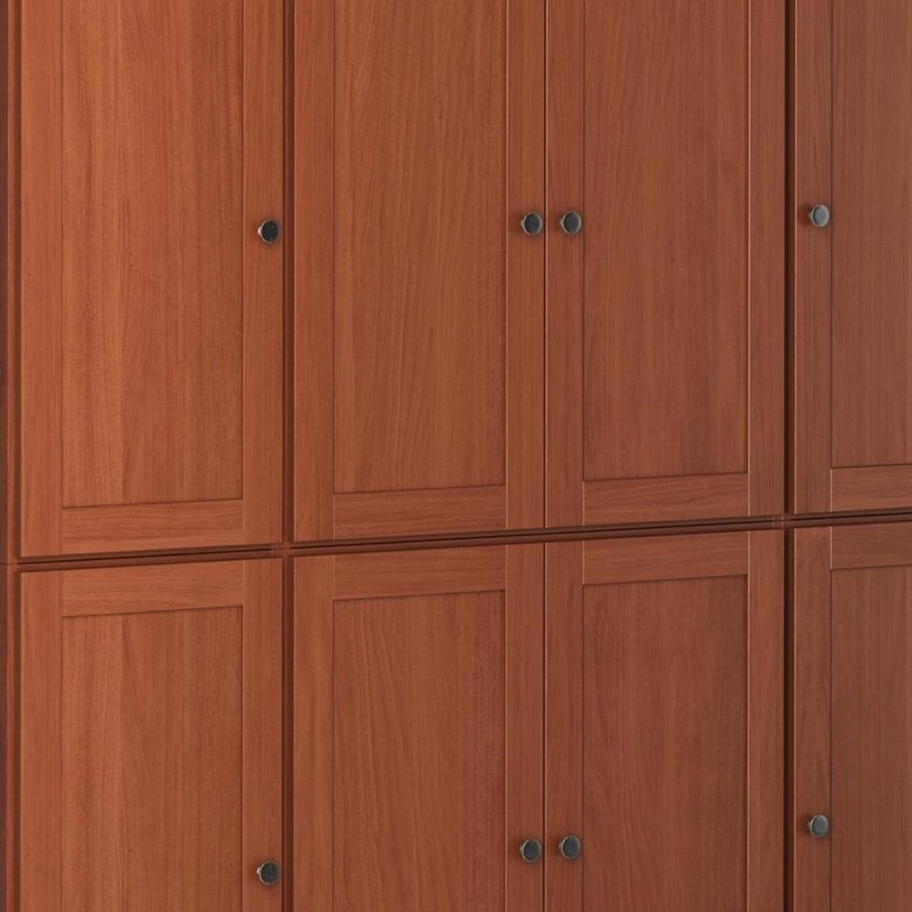 72" Coffee Solid Wood 8 Two Drawer Pantry Or Storage Closet HomeRoots