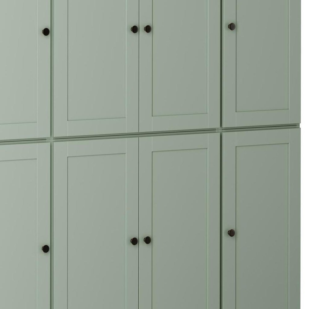 72" Sage Solid Wood 8 Two Drawer Pantry Or Storage Closet HomeRoots