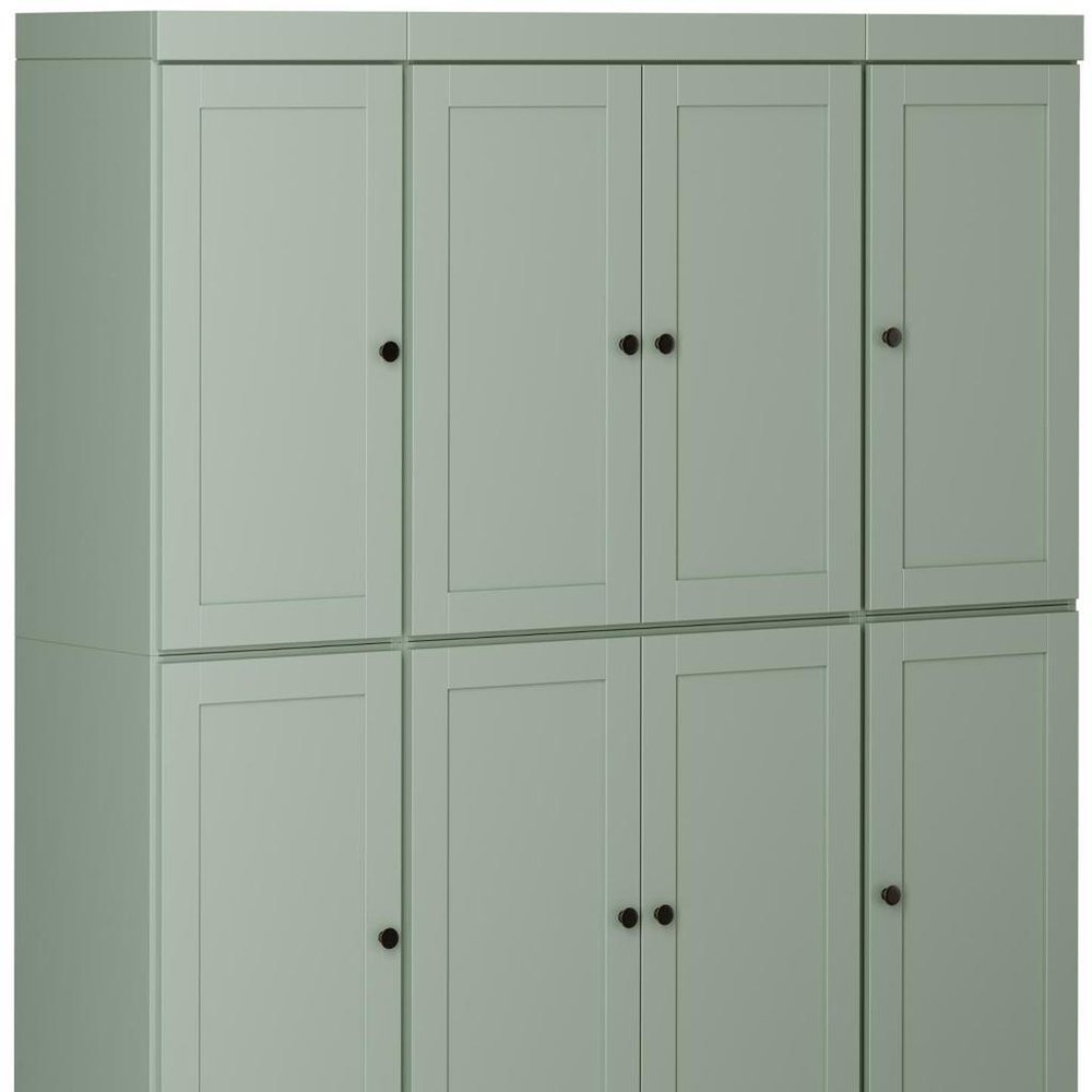 72" Sage Solid Wood 8 Two Drawer Pantry Or Storage Closet — view 4
