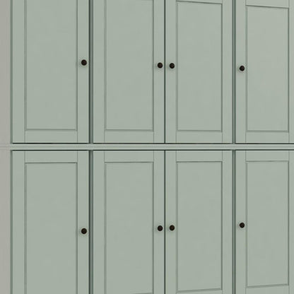 72" Sage Solid Wood 8 Pantry Or Storage Closet