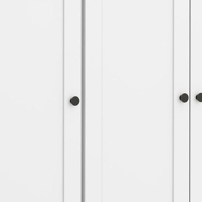 72" White Solid Wood 8 Pantry Or Storage Closet HomeRoots