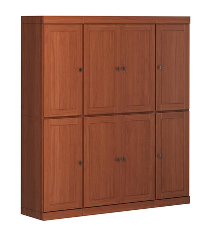 72" Coffee Solid Wood 8 Pantry Or Storage Closet HomeRoots