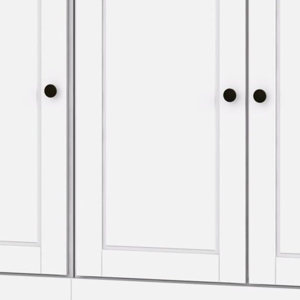 72" White Solid Wood 8 Pantry Or Storage Closet — view 3