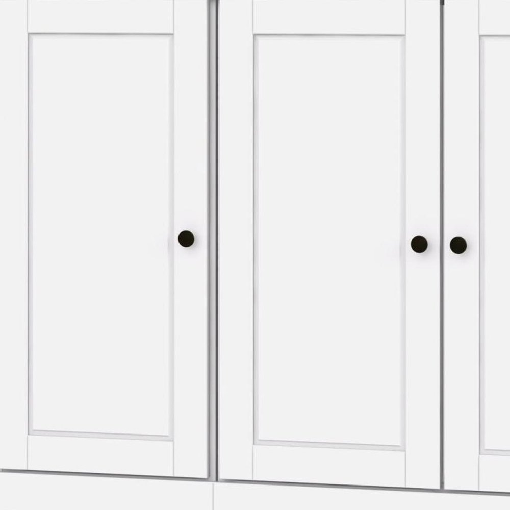 72" White Solid Wood 8 Pantry Or Storage Closet — view 2