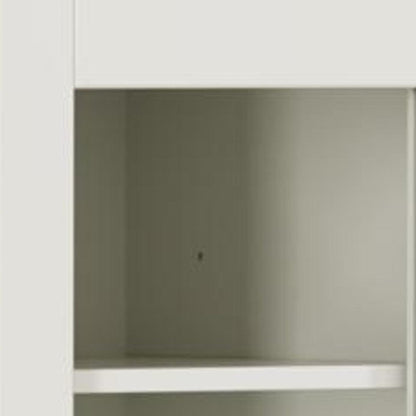 72" Off White Solid Wood 8 Pantry Or Storage Closet HomeRoots