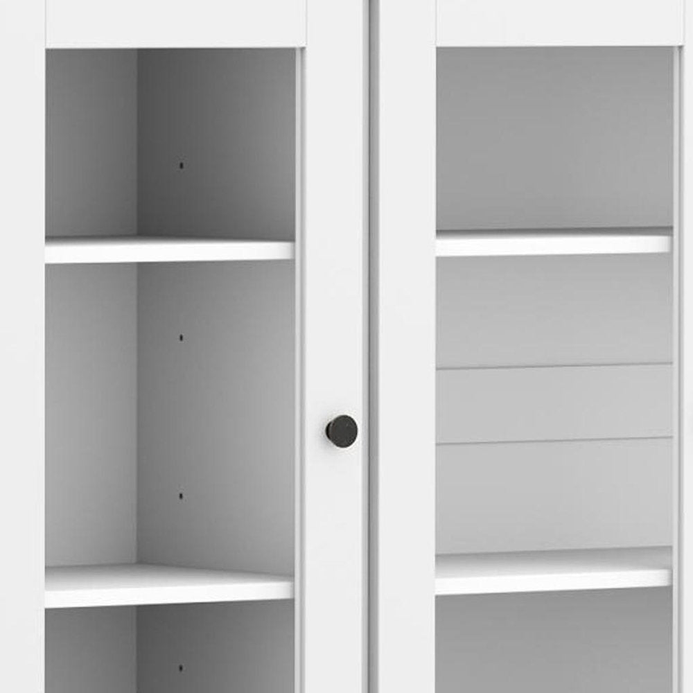 72" White Solid Wood 8 Pantry Or Storage Closet — view 4