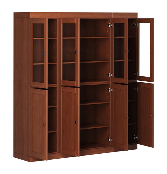 72" Coffee Solid Wood 8 Pantry Or Storage Closet HomeRoots