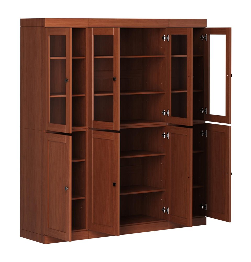 72" Coffee Solid Wood 8 Pantry Or Storage Closet — view 2