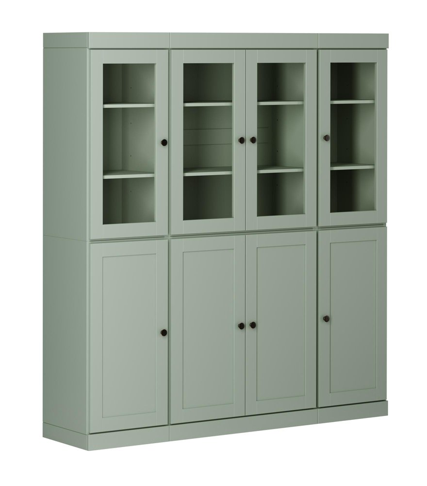 72" Sage Solid Wood 8 Pantry Or Storage Closet — view 1