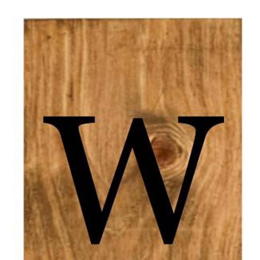 47" Black And Natural Solid Wood Welcome Porch Sign — view 3