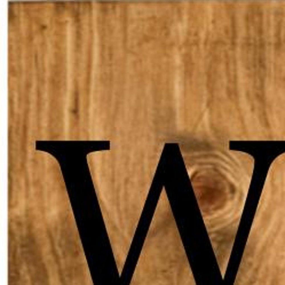 59" Black And Natural Solid Wood Welcome Porch Sign — view 3