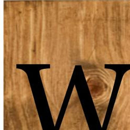 59" Black And Natural Solid Wood Welcome Porch Sign HomeRoots
