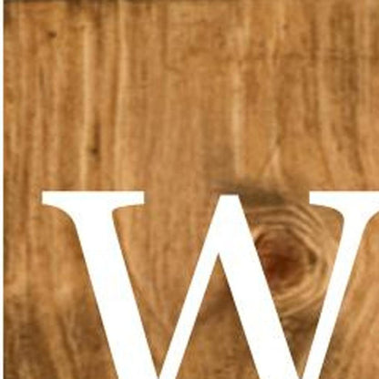 47" Natural And White Solid Wood Welcome Porch Sign HomeRoots