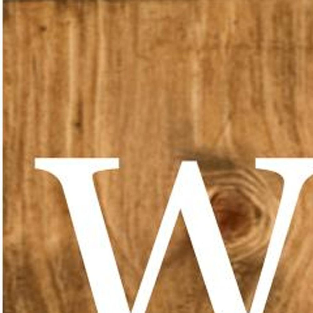 47" Natural And White Solid Wood Welcome Porch Sign — view 2