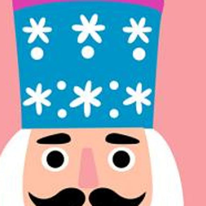 47" Blue And Pink Solid Wood Tis The Season Christmas Nutcracker Porch Sign HomeRoots