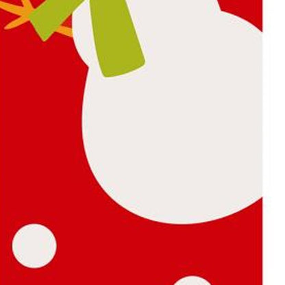 47" Red And White Solid Wood Snowman Porch Sign HomeRoots