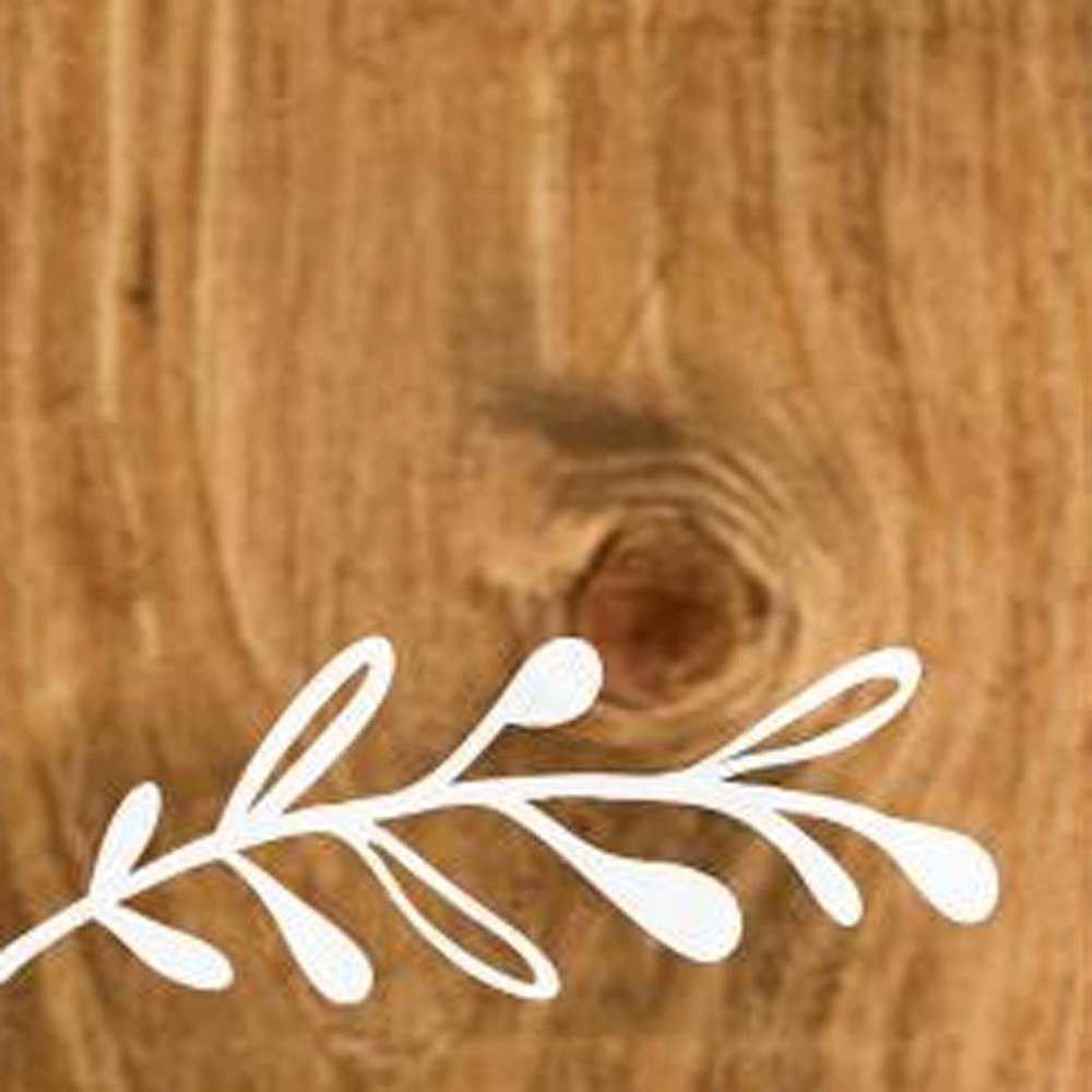 47" Natural And White Solid Wood Home Porch Sign — view 8