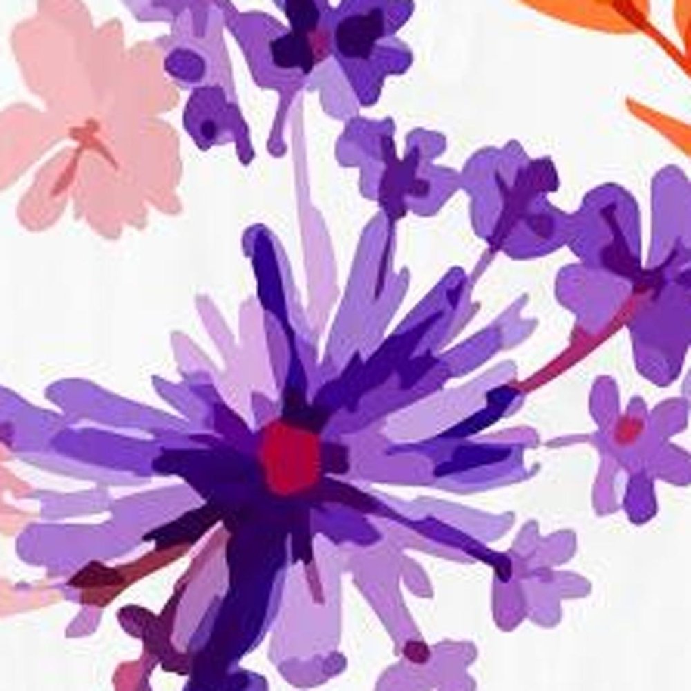 47" White Red And Purple Solid Wood Floral Bouquet Porch Sign HomeRoots